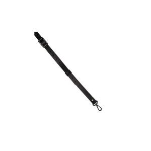 Skórzany pasek z karabińczykiem do torebek 120cm czarny