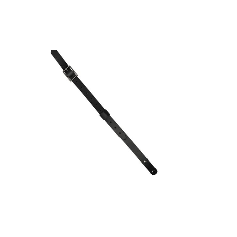Skórzany pasek do toreb 120cm regulowany czarny