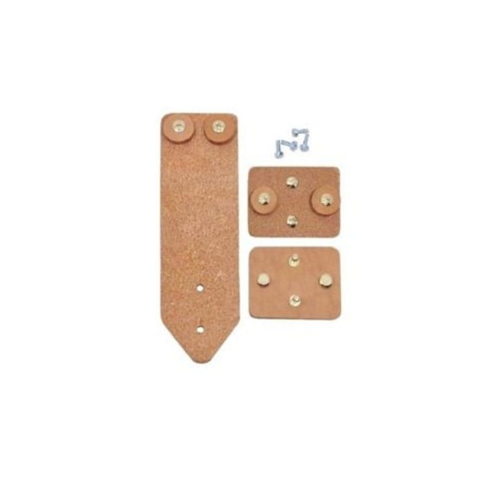 Skórzane zapięcie do torebki "Pat Knop" camel