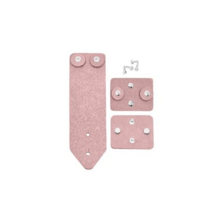 Skórzane zapięcie do torebki "Pat Knop" różowy