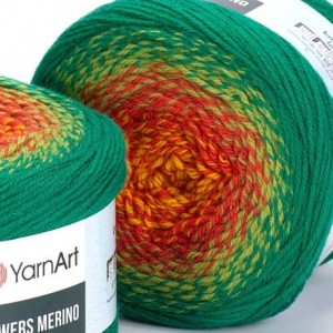 Flowers Merino Yarn Art 533