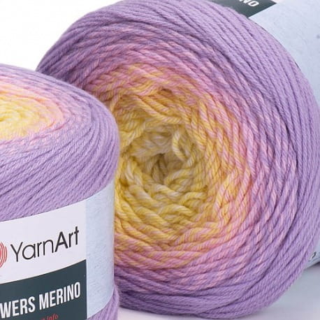 Flowers Merino Yarn Art 545