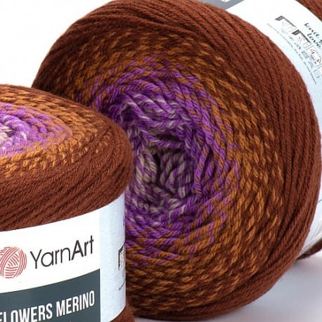 Flowers Merino Yarn Art 548