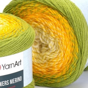 Flowers Merino Yarn Art 549