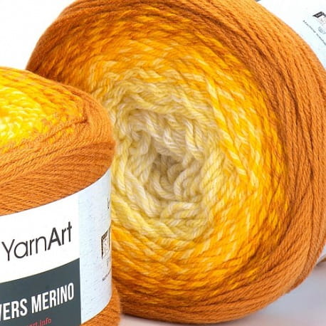 Flowers Merino Yarn Art 552