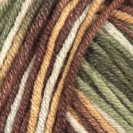 YarnArt Jeans Crazy 7203 melanże zieleni, beżu, brązu