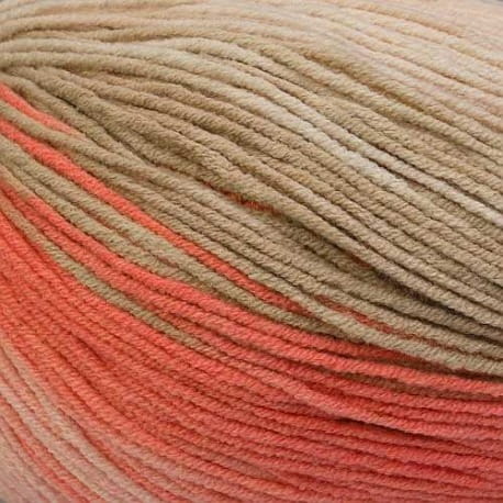 Alize Cotton Gold Batik 5970 cielisty, beżowy, koralowy