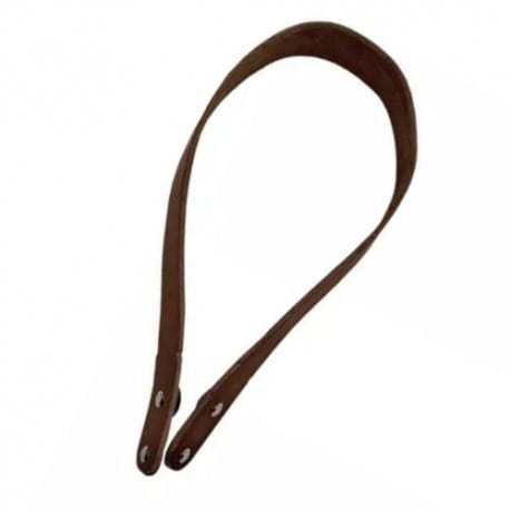 Skórzana rączka do torebki 65cm brązowy