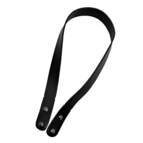 Skórzana rączka do torebki 65cm czarny