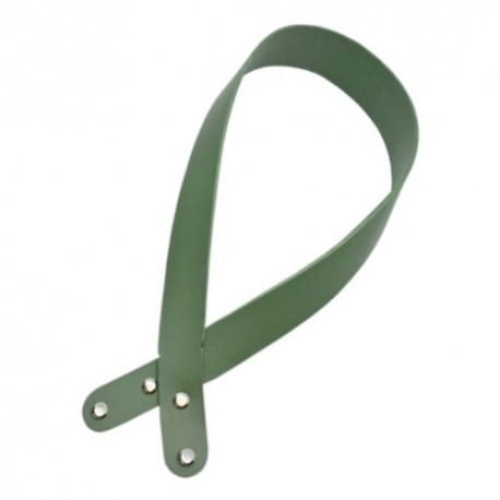 Skórzana rączka do torebki 65cm zielony