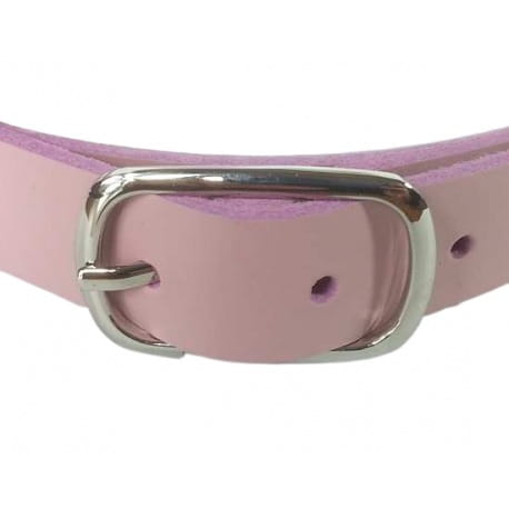 Skórzany pasek do toreb 140cm regulowany różowy