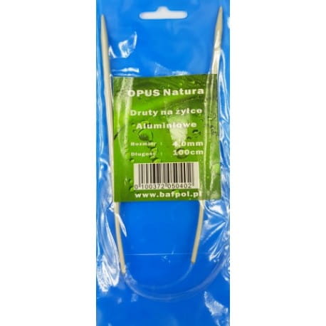 Druty na żyłce Opus Natura Aluminiowe 4mm