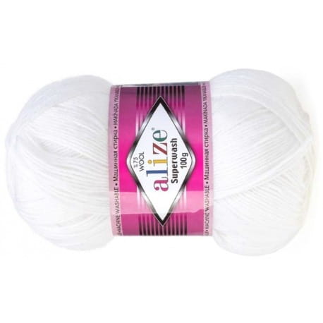 Alize Superwash 55 biały