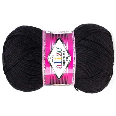Alize Superwash 60 czarny