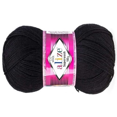 Alize Superwash 60 czarny