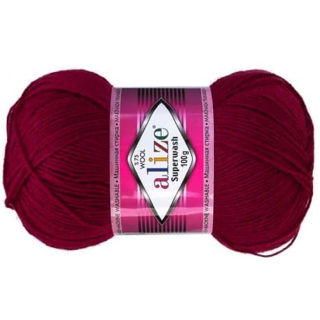 Alize Superwash 57 bordowy