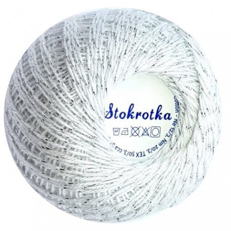 Stokrotka Metallic Altin Basak biało srebrny