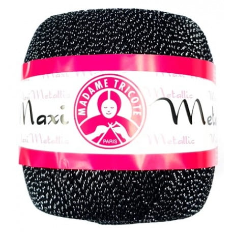 Maxi Metallic Madame Tricote 1999 czarny ze srebrną
