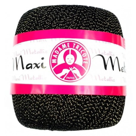 Maxi Metallic Madame Tricote 2999 czarny ze złotą