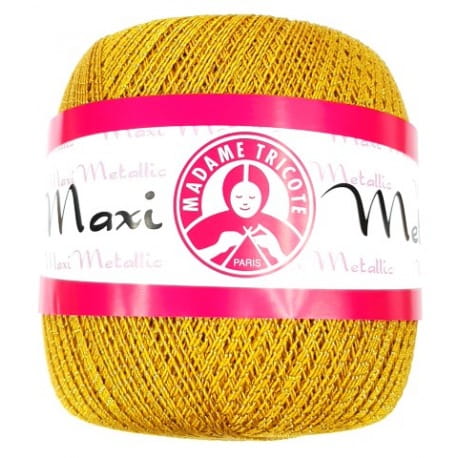 Maxi Metallic Madame Tricote 26351 złoty ze złotą