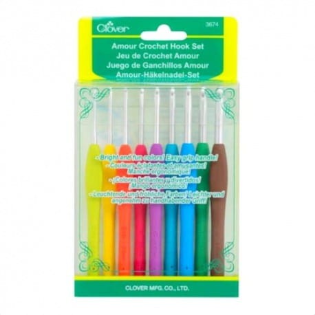 Zestaw szydełek Clover Amour 2mm-6mm