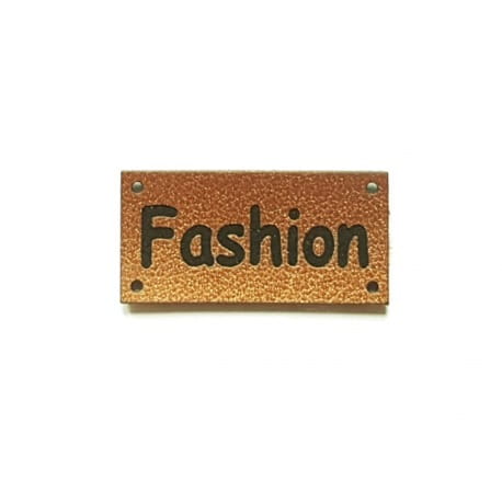 Naszywka skórzana Hand Made 37 "fashion" 15x30mm
