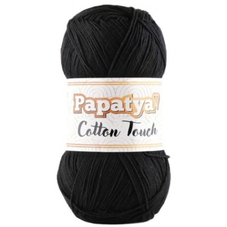 Papatya Cotton Touch 1190 czarny (50g)