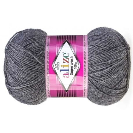Alize Superwash 182 grafitowy
