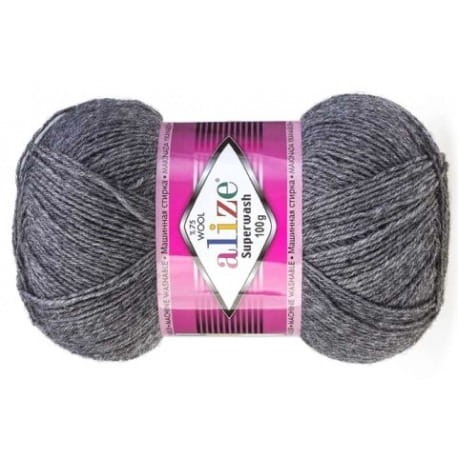 Alize Superwash 182 grafitowy