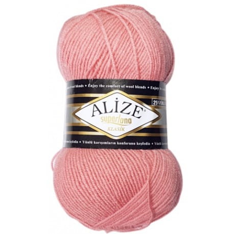 Alize Superlana Klasik 144 różowy