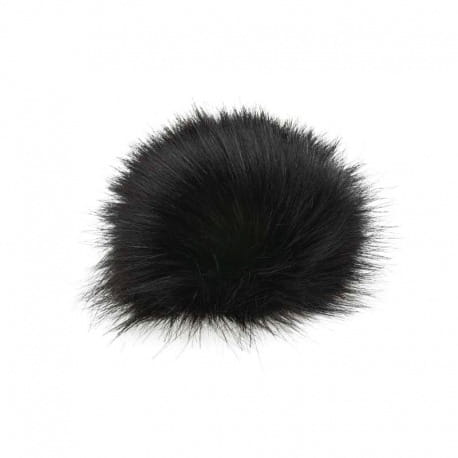 Pompon 12cm czarny