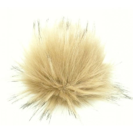 Pompon 15cm beżowy melanż