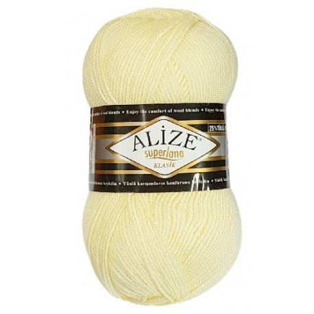 Alize Superlana Klasik 01 kremowy