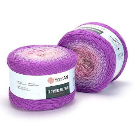 Flowers Merino Yarn Art 531