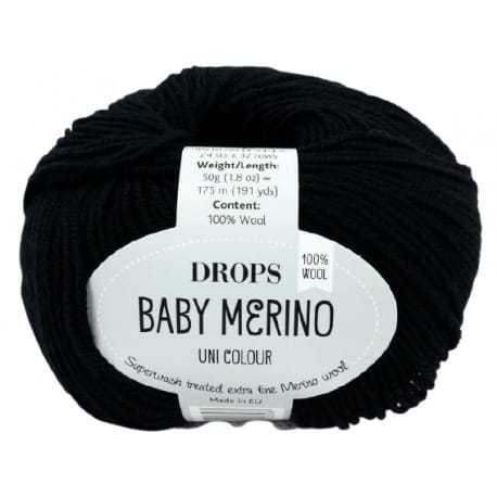 Drops Baby Merino 21 czarny