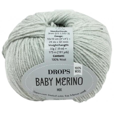 Drops Baby Merino Mix 22 popielaty