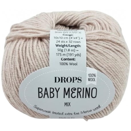 Drops Baby Merino Mix 23 jasny beż