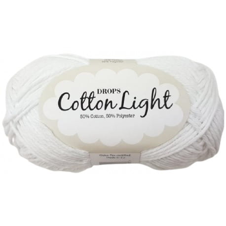 DROPS Cotton Light 02 biały