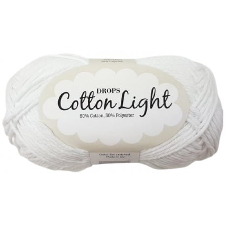 DROPS Cotton Light 02 biały
