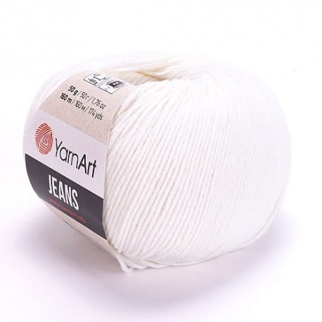 YarnArt Jeans 01 biały