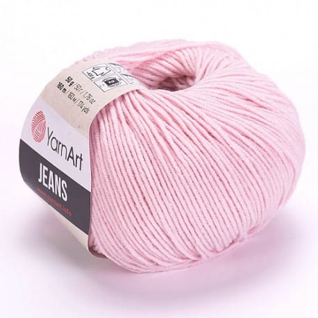 YarnArt Jeans 18 pudrowy róż