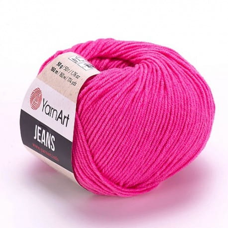 YarnArt Jeans 42 ciemny różowy