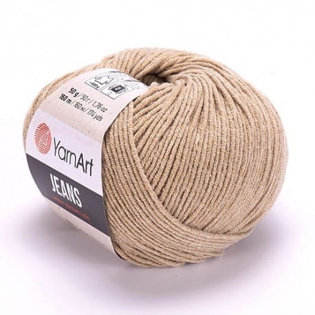 YarnArt Jeans 48 ciemny beżowy