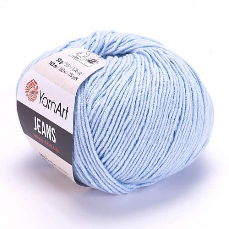 YarnArt Jeans 75 pastelowy błękit