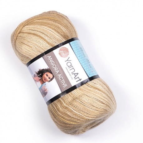 YarnArt Angora Active 843 brąz i beż