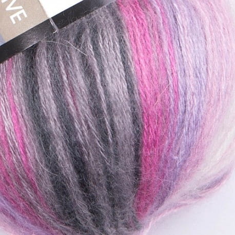 YarnArt Angora Active 848 różowo szaro biały