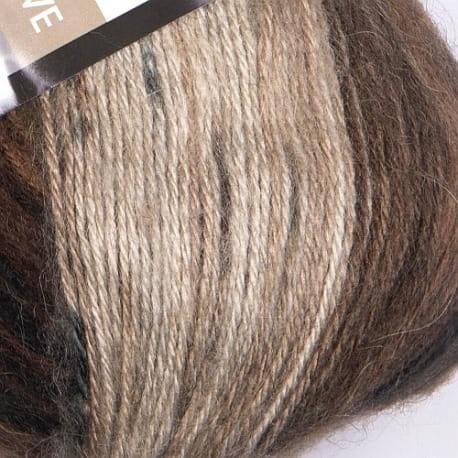 YarnArt Angora Active 849 beżowo czekoladowy