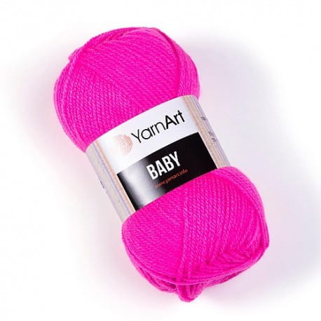 YarnArt Baby 174 ciemny różowy