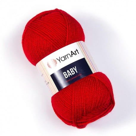 YarnArt Baby 576 ciemny czerwony