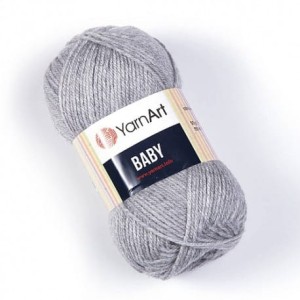 YarnArt Baby 195 szary
